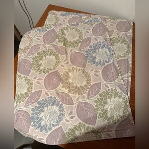 Set Of 2 Pillowcase Standard Cotton Pastel Floral 22x27” Deep Pocket